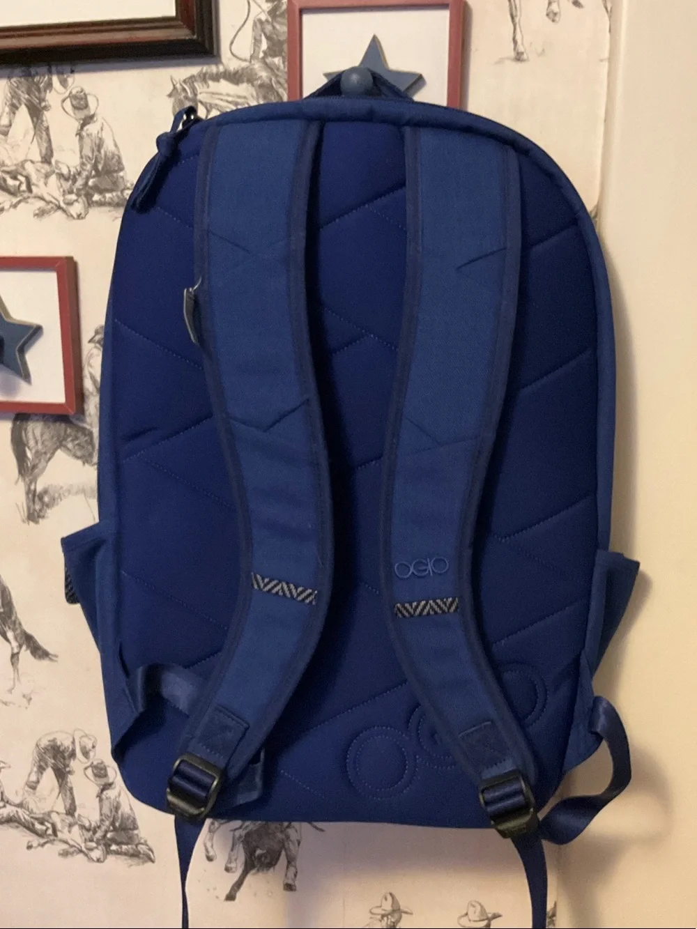 OGIO Navy Blue Women's Backpack with Front Pocket Accents